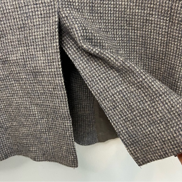 Vintage Arnie Gray Tweed Blazer 100% Wool Business Casual Classic Retro Mens 44L - Picture 9 of 12